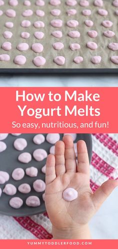 how to make yogurt melts so easy, nutritious and fun