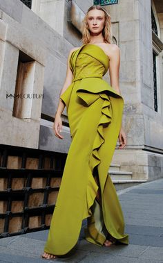 Mnm Couture, Jasz Couture, Column Gown, Column Dress, فستان سهرة, Strapless Gown, Pleated Bodice, Gorgeous Gowns, Fitted Dress