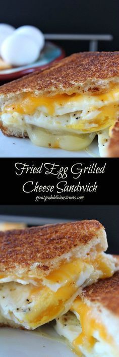 grilled egg and cheese sandwich on a plate with an egg in the background,