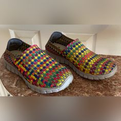 Corkys Joann Slip On Shoes; Nwot; Size 8; Multi Colored; These Have Never Been Worn; Smoke Free Home. Multicolor Closed Toe Synthetic Sneakers, Multicolor Synthetic Closed Toe Sneakers, Multicolor Flat Sneakers For Summer, Multicolor Flat Synthetic Sneakers, Multicolor Slip-on Sneakers With Closed Toe, Multicolor Slip-on Closed Toe Sneakers, Fun Multicolor Slip-on Sneakers, Comfortable Multicolor Synthetic Sneakers, Comfortable Multicolor Flat-heel Sneakers