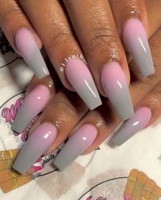 Fall Ombre, Dark Ombre, Nails Dark, Nails Yellow, Pink Ombre Nails, Gray Nails