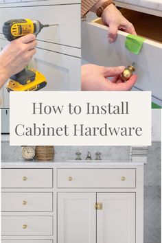 how to install cabinet hardware with the help of an expert in painting cabinets and drawers