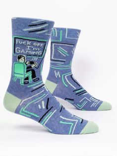 My body has melted into my chair, my vision is blurred, I haven't peed in hours and I feel GREAT. Men's shoe size 7-12. Blue Q Socks, I Feel Great, Humanitarian Work, Blue Q, Mens Crew Socks, Crazy Socks, Men's Shoe, Funny Socks, Men's Socks