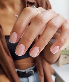 Natural Nails Manicure, Gel Nails French, Minimal Nails, Soft Nails