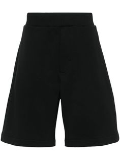 black cotton jersey texture ribbed waistband two side inset pockets knee-length two rear patch pockets decorative buckle detail to the rear fleece lining elasticated waistband with internal drawstring Casual Shorts For Men, 1017 Alyx 9sm, Track Shorts, Sweat Shorts, Drawstring Shorts, Running Shorts, Short Outfits, Black Cotton, Size Clothing