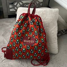 Gucci Backpack, % Authentic, Beautiful Colors Brand New Gucci Standard Everyday Backpack, Gucci Luxury Everyday Backpack, Gucci Luxury Backpack For Everyday, Luxury Everyday Gucci Backpack, Gucci Backpack For Everyday Use, Luxury Gucci Backpack, Casual Gucci Travel Bag, Gucci Standard Backpack For Daily Use, Gucci Backpack With Dust Bag For Travel