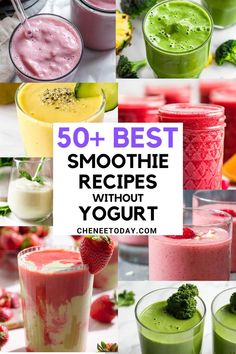 the top 50 best smoothie recipes without yogurt are you looking for one?