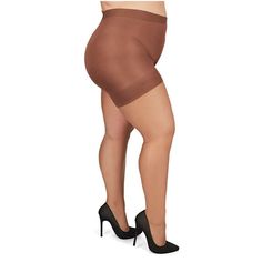 For that barely there look while still feeling smooth, supported, and sculpted, look no further than our Ultra Sheer Control Top Pantyhose. Made of comfortable, stretchy nylon, these stockings are the lightest of denier for a subtle sheen to your legs. A control top smooths out all your trouble areas so you can look good and feel good. Available in a variety of colors and in up to 7X to accommodate our treasured plus size sisters! Brown Stretch Thigh High Legwear, Brown Stretch Thigh-high Legwear, Brown Thigh High Stretch Legwear, French Coffee, Beautiful Dresses For Women, Sheer Tights, Woman Back, Socks And Hosiery, Height And Weight