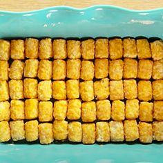 corn on the cob in a blue dish