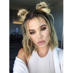 20 Pigtail Buns for Every Hair Type (PHOTOS) | StyleCaster Hair Styles 2017, Cute Hairstyles For Short Hair, Short Bob Hairstyles, Hair Dos, Trendy Hairstyles, Hair Updos