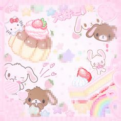 Kawaiicore Images, Cute Core Background, Kawaii Core Icons, Cutecore Background, Kawaii Widgets, Yumi Kawaii, Pink Wallpaper Kawaii, Cutecore Aesthetic, Sugar Bunnies