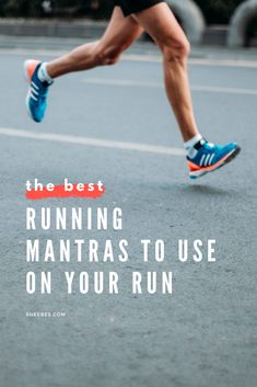 a man running on the road with text overlay that reads, the best running manaras to use on your run