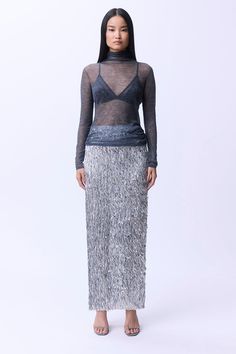 Fall '24: Allow Our Latest Collection Of Autumn Pieces To Inspire You For The Season Ahead. Master The Art Of Occasion Dressing In This Statement Sequin Skirt, Featuring A Thigh High Leg Split And A High Waistline. The Skirt Sits At The Ankles And Skims The Hips For A Flattering Fit, But It Is The All-Over Embellishments That Make This Piece The Moment, Perfect For Any Special Event. Textured Sequin Woven Midaxi Skirt Flattering Straight Fit Comfortable High Waistline Dramatic Thigh High Leg Split In Back Shining, Textured Sequin Fabric Zip Back Fastening Petite Work Outfits, Petite Wedding Guest Dresses, Maxi Sequin Skirt, Winter Coat Dress, Midaxi Skirt, Plus Size Workwear, Skirt Collection, Sheer Knit, Leg Split