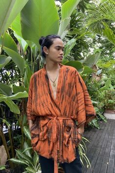 Kimono Jacket Outfit, Tie Dye Kimono, Kimono Wrap Dress, Natural Clothing, Kimono Wrap, Build A Wardrobe, Vegan Clothing, Tie Dye Outfits, Illustration Fashion Design