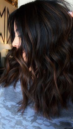 Brown hair aesthetic 
Brunette balayage 
Black hair highlights
Dimensional brunette
The Palms Hair Studio
Rosenberg Texas Salon
Chocolate brown hair Pretty Brown Hair, Brunette Girls, Highlights For Dark Brown Hair, Black Hair Balayage, Dark Brunette Hair, Brown Hair Inspo