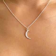 "Gold Moon Necklace, Silver Moon Necklace, Crescent Moon, Moon Pendant, This Is Us Moon Necklace, Moon Necklace This is Us Mini Moon Necklace - Gold Crescent Moon Necklace - Crescent Moon - Moon Pendant- Moon Necklace Gold This is Us mini crescent moon pendant necklace. Available in sterling silver, 14kt gold plate over sterling silver and 18kt rose gold plate over sterling silver. Pendant (mm): H:1 x L:21 x W:8 Chain: Gold filled / Rose gold filled / Sterling silver cable chain available in 16\ Minimalist Crescent Moon Phase Charm Necklace, Minimalist Half Moon Charm Necklace As Gift, Dainty Half Moon Charm Necklace With Moon Phase, Minimalist Half Moon Charm Necklace Gift, Minimalist Half Moon Charm Necklace For Gift, Dainty Half Moon Phase Charm Necklace, Minimalist Moon Shape Charm Necklace With Clavicle Chain, Half Moon Charm Necklace, Minimalist Moon Charm Necklace For Gift