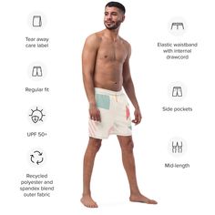 These swim trunks have everything you need for a hot summer day—they’re quick-drying and breathable, have multiple pockets for your belongings, and feature a silky, anti-chafe inner liner. Get yours now!• Fabric composition: (may vary by 5%) 91% recycled polyester, 9% spandex• Liner composition: 92% polyester, 8% spandex• Fabric weight (may vary by 5%): 5.13 oz/yd² (174 g/m²) • Four-way stretch water-repellent microfiber fabric• Anti-chafe mesh inner liner• Elastic waistband with drawcord• Mesh Mens Fleece Shorts, Anti Chafing, Crop Top Tees, Muscle Shirts, Kids Graphic Tees, Fleece Shorts, Mens Swim Trunks, Joggers Womens, Mens Fleece