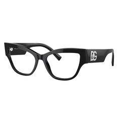 These Dolce & Gabbana DG 3378 501 womens cat-eye eyeglasses, feature a black plastic frame and logo stamped demo lenses lenses. Size and dimensions for the Dolce & Gabbana model DG 3378 are lens 53mm x bridge 17mm x temple 145mm. This frame will come with Dolce & Gabbana box, case, cloth and paperwork, and they can be fitted with your prescription by your eye doctor. Eye Lens Colour, Eye Doctor, Logo Stamp, Black Plastic, Picture Sizes, Prescription Lenses, Eyeglasses Frames, Cat Eye, Sunglasses Accessories