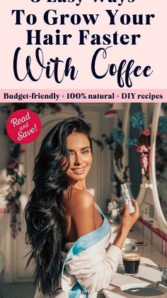 Coffee For Hair, Diy Hair Remedies, Hair Growth Mask Diy, Easy Diy Hair, Hair Growth Oil Recipe, Very Dry Hair, Grow Your Hair Faster, Diy Hair Growth, Natural Hair Growth Remedies