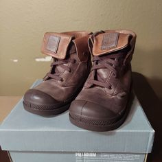 Brand New, Really Cute Leather Boots W/ Zipper. Casual School Boots For Fall, Casual Round Toe School Boots, Casual School Boots With Round Toe, Casual Round Toe Boots For School, Palladium Shoes, Zipper Boots, Leather Zipper, Tan Color, Infants