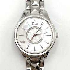 Used Dior Women's Watch Automatic Viii Montaigne (Sku: Gzl134ms) === General === Brand : Christian Dior === Design === Type : Wristwatch Gender : Women Material (Case) : Stainless Steel Material (Band) : Stainless Steel === Movement === Movement : Self Winding (Automatic) === Size === Case Diameter : 36mm / 1.42'' Wrist Size : 17.5cm / 6.88'' === Included Items === Accessories : Manual Accessories Notice : Before Purchasing, Please Refer To The Images Of The Accessories Included With The Item. = Luxury White Gold Analog Diamond Watch, Designer Silver Diamond Watch, Carry All Bag, Women's Watch, Automatic Watch, Stainless Steel Material, Steel Material, Christian Dior, Luxury Branding