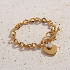 *NEW IN Details: Length 17cm Width 0.6cm 18k Gold Plated FREE Insured Shipping (Worldwide) Promise Bracelet In Gold-toned Stainless Steel, Gold Stainless Steel Promise Bracelet, Yellow Gold Metal Bracelets With Heart Charm, Gold Heart-shaped Chain Bracelets, Gold Metal Heart Bracelet For Wedding, Everyday Gold Heart Name Bracelet, Gold Heart-shaped Name Bracelet For Everyday, Everyday Gold Chain Bracelet With Heart Charm, Everyday Gold Bracelet With Heart Charm