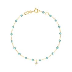 Puce Classic Gigi Aqua diamond bracelet, Yellow Gold, 6.7" – Gigi Clozeau - Jewelry Fine Jewelry Beaded Bracelets With Diamond Accents, Luxury Single Strand Bracelet As Gift, Single Strand Sterling Silver Bracelet, White Gold Single Strand Bracelet Gift, White Gold Single Strand Bracelet As Gift, Sterling Silver Single Strand Bracelet, Yellow Gold Single Strand Bracelet, Luxury Diamond Jewelry With Round Beads, Luxury Birthstone Bracelets For Anniversary