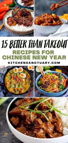 Chinese Main Dishes, New Years Chinese Food, Gluten Free Chinese New Year Recipes, Chinese New Year Recipes Easy, Chinese Buffet Recipes, Chinese New Year Vegetarian Recipes, Quick Chinese Recipes, Chinese New Year Dinner, Chinese New Year Dishes