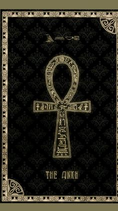 an egyptian cross with the words,'the annk '