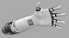 an artificial hand is shown with the time displayed on it's display screen in this image