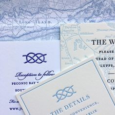 three different business cards on top of each other with the wording in blue and white