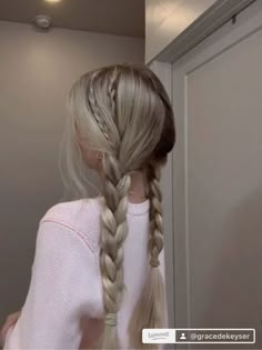 Loose Braid Hairstyles, Hairstyle Examples, Hairstyle Color, Work Hair, Hairstyles Prom, School Hair, Hairstyle Inspo, Work Hairstyles, Hair Up Styles