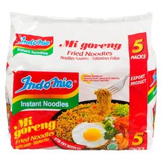 indomie instant noodles with fried egg and vegetables