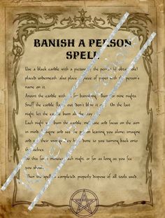 Wicca Knowledge, Learning Witchcraft, Halloween Spell Book, Potions Book, Witch Spells, Potions Recipes, Witchcraft Spells For Beginners, Banishing Spell, Halloween Spells