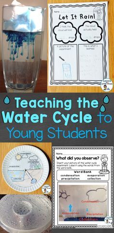 teaching the water cycle to young students is an easy way for kids to practice their science skills