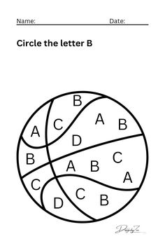 the letter b worksheet for kids to learn how to write and draw letters