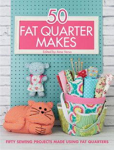 Fat quarters aren't just for quilters! All sewers love these inexpensive pieces of fabric and this book shows you how to create 50 fabulous projects from your stash.This unique collection of 50 quick-and-easy sewing patterns includes contemporary ideas for DIY home decor, accessories, gifts and more--all made using fat quarters.Projects range from instant fixes like coin purses needing just one fat quarter, to quilts and wall hangings that need up to 10 fat quarters which will really bust your s Beginning Sewing Projects, Sewing Workspace, Beginning Sewing, Fat Quarter Sewing Projects, Diy Clutch, Bazaar Ideas, Small Sewing, Reverse Applique, Trendy Sewing