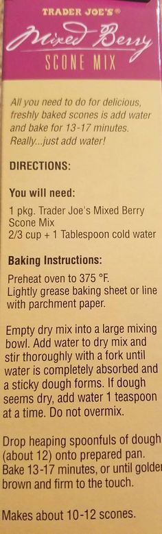 the back of a box with instructions on how to use baking ingredients for cake mix