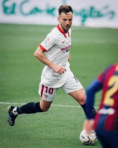 a soccer player in action on the field