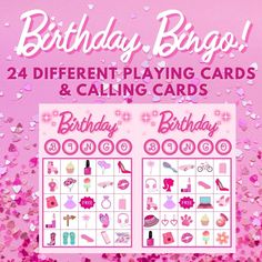 Barbie Bingo Free Printable, Barbie Bingo, Teen Birthday Games, Bingo Free Printable, Princess Party Games, Bingo Birthday, Family Feud Game, Bingo Chips, Play Barbie