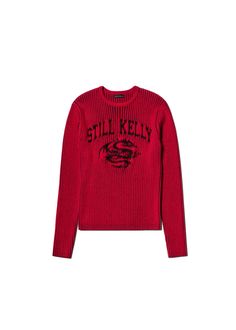 SK Dragon Crewneck Sweater Crewneck Sweater, Bosnia And Herzegovina, Red And Black, Crew Neck Sweater, Ribbed Knit, Black And Red, In Italy, Crew Neck, Italy