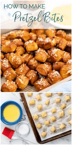 how to make pretzel bites in the oven and then bake them for breakfast