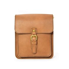 Vertical Crossbody Satchel - Womens Leather Shoulder Bag with Buckle – Marlondo Leather Co. Mens Satchel, Edc Bag, Indian Men Fashion, Crossbody Satchel, Tan Cowhide, Crossbody Messenger Bag, Full Grain Leather, Cowhide Leather, Tan Leather