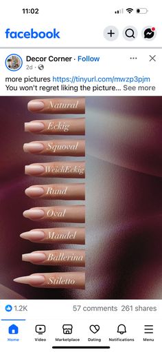 Nail Shapes, Simple Nails, Nail Art, Nails, Nail Arts