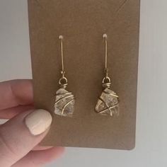 Thinking Process, Wrapped Earrings, Earrings Simple