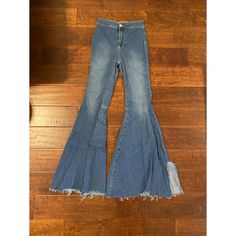 Free People Float On Flares Blue Mid-rise Flares For Spring, Blue Mid-rise Spring Flares, Mid-rise Blue Flares For Spring, Chic Blue Fitted Flares, Blue Straight Leg Flares For Spring, Trendy Fitted Blue Flares, Blue High Waist Fitted Flares, Blue Denim Flares For Spring, Blue Fitted High Waist Flares