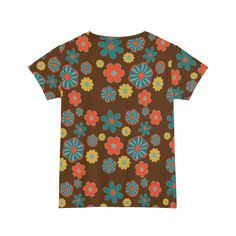 Flower Power, Atomic Cat, Hipster Vibes, Women's Short Sleeve Shirt Made to stand out, these all-over-print retro shirts for women are as comfy as they are stylish. Be a trendsetter with this totally rad, ultra comfy women's short sleeve shirt. Featuring Flower Power, Atomic Cat and Hipster Vibes, it's sure to rock your wardrobe! Fits true to size They're made with 95% Polyester and 5% Spandex (190GSM) and they're a perfect choice whether as loungewear or leisurewear. .: Material: 95% polyester, Vintage Cotton Tops With All Over Print, Vintage Patterned Top With Graphic Print, Graphic Print Cotton Tops, Vintage Cotton Top With All Over Print, Printed Cotton Tops With Graphic Design, Vintage Patterned Tops With All Over Print, Vintage Patterned Top With All Over Print, Vintage Relaxed Fit Top With All Over Print, Relaxed Fit Patterned Top With Retro Print