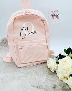 Gorgeous pink personalised back pack. Personalised with any name. Fully adjustable shoulder straps. Zippered front pocket. Padded back panel. Grab handle. Dimensions 23 x 35 x 12cm Capacity 7 Litres Back To School Bag, Personalized Robe, Kids Bag, Back To School Bags, Girls Robes, Personalized Backpack, Toddler Backpack, Kids' Bag, Kids Backpack