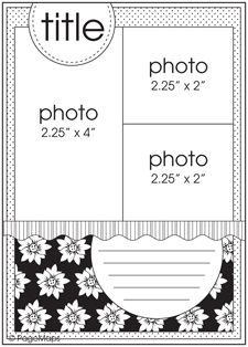 the printable photo book is shown in black and white