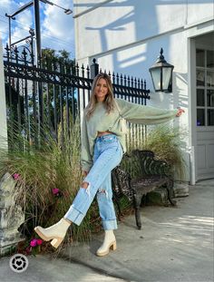 Sandals And Sweater Outfit, Womens Shoes Boots, Dolce Vita Boots Outfit Caster, Dolce Vita Chelsea Boots, Green Sweater And Jeans Outfit, Denim Jeans And Boots Outfit, Jeans And Chelsea Boots Outfit, Cute Fall Boots For Women, Dolce Vita Boot